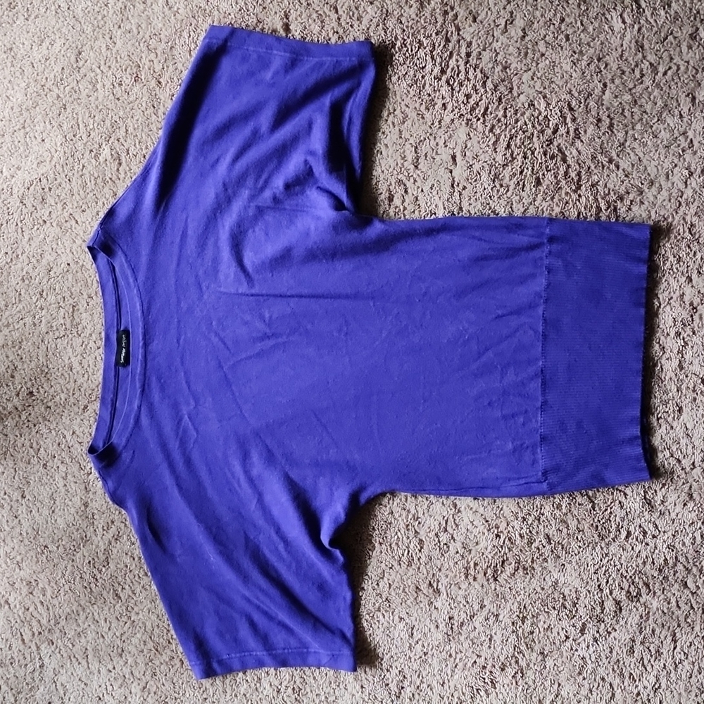 Purple sweater dress dolamn sleeves L